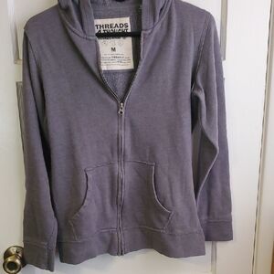 Threads 4 Thought Charcoal Zip-Up Hoodie